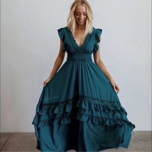 Baltic Born Deep Teal Maxi Dress - NWT